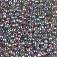 Miyuki Round Seed Beads Size 8/0 22 Grams Gray Rainbow Luster