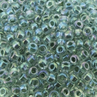 Miyuki Round Seed Beads Size 8/0 Sea Foam Lined Crystal AB 22GM