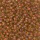 Miyuki Round Seed Beads Size 8/0 Salmon Lined Peridot Luster