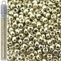 Miyuki Round Seed Beads Size 8/0 DURACOAT Galvanized Silver 22GM