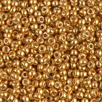 Miyuki Round Seed Beads Size 8/0 Duracoat Galvanized Yllw Gold