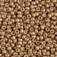 Miyuki Round Seed Beads Size 8/0 DURACOAT Galvanized Mat Chmpgne