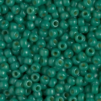 Miyuki Round Seed Beads Size 8/0 DURACOAT Opaque Dark Green 22GM