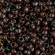Miyuki Round Seed Beads Size 8/0 Picasso Red Brown Trans 22GM