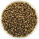 Miyuki Round Seed Beads Size 8/0 Metallic Light Bronze 22GM
