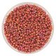 Miyuki Round Seed Beads Size 8/0 Frosted Opq Glzd RB Red Cardnl