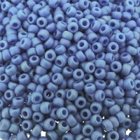 Miyuki Round Seed Beads Size 8/0 Frosted Opq Glazed RB Soft Blue