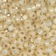 Miyuki Round Seed Beads Size 8/0 Silver Lined Cream Alabaster