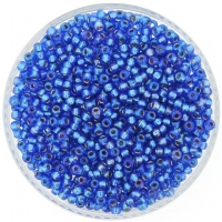 Miyuki Round Seed Beads Size 8/0 Silver Lined Sapphire AB 22GM