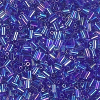 Miyuki Bugle Beads Size #1, 3mm 19.5GM Cobalt Lnd Sapphire AB