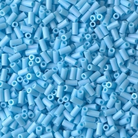 Miyuki Bugle Beads Size #1, 3mm 19.5GM Matte Opaque Turquoise AB