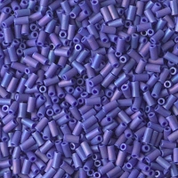 Miyuki Bugle Beads Size #1, 3mm 19.5GM Opq Cobalt AB