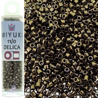 DB022 Miyuki Delica Seed Beads 11/0 Metallic Bronze 7.2GM