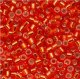 DB043 Miyuki Delica Seed Beads 11/0 Silver Lined Red-Orange 7.2G
