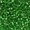 DB046 Miyuki Delica Seed Beads 11/0 Silver Lined Lt Green 7.2GM