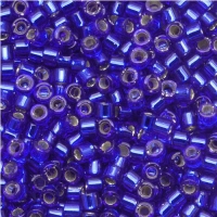 DB047 Miyuki Delica Seed Beads 11/0 Silver Lined Sapphire 7.2GM
