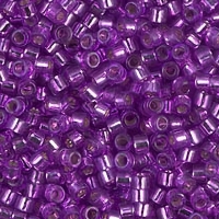 DB1345 Miyuki Delica Seed Beads 11/0 Silver Lined Brt Violet