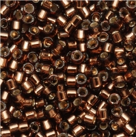 DB150 Miyuki Delica Seed Beads 11/0 Silver Lined Brown 7.2GM