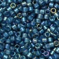 DB2384 Miyuki Delica Seed Beads 11/0 Fancy Lined Teal Dark Blue