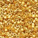 DB410 Miyuki Delica Seed Beads 11/0 Galvanized Yellow Gold 7.2GM