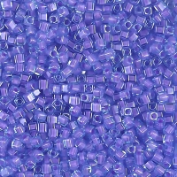 Miyuki Square Seed Beads 1.8mm, Lilac Lined Aqua 8.2GM