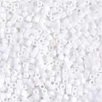 Miyuki Square Seed Beads 1.8mm, Opaque White 8.2GM