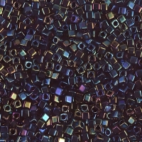 Miyuki Square Seed Beads 1.8mm, Metallic Blue Iris 8.2GM