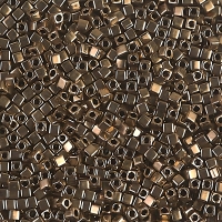 Miyuki Square Seed Beads 1.8mm, Metallic Dark Bronze 8.2GM