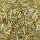 Miyuki Slender Bugle Beads 6mm x 1.3mm 13GM Silver Lined Gold