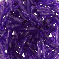 Miyuki Twisted Bugle Beads 2.7x12mm 16GM TR Dark Purple