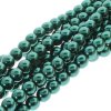 Czech Glass Pearls Round 4mm 120pcs/str Deep Emerald