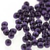 Czech Glass Pearls Round 2mm 150pcs/str Purple