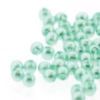 Czech Glass Pearls Round 2mm 150pcs/str Aqua