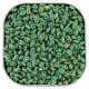 Czech SuperDuo Two-hole Beads 5.5x2.5mm Turquoise Green Picasso