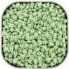 Czech SuperDuo Two-hole Beads 5.5x2.5mm Chalk Green Luster Light