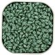 Czech SuperDuo Two-Hole Beads 5.5x2.5mm Chalk Green Luster