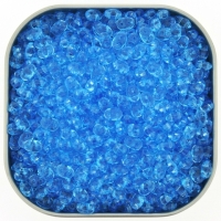 Czech SuperDuo Two-hole Beads 5x2.5mm Aqua 22.5GM