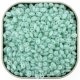 Czech SuperDuo Two-Hole Beads 5x2.5mm Silk Green Aqua White LS