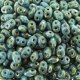 Czech SuperDuo Two-hole Beads 5x2.5mm Turquoise Blue Picasso