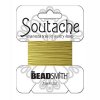 BeadSmith Soutache Braided Cord 3mm Wide - Maize (3 Yard Card)