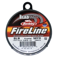 Fireline Beading Thread 8LB Crystal Clear 0.007" 50 Yards