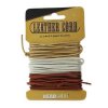 BeadSmith Indian Leather Cord 1mm - 24FT Assorted