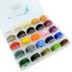 Waxed Polyester Cord, 0.55mm, 25 Assorted Colors 10.9YD/color