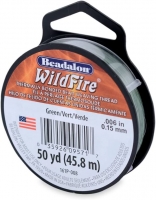 Beadalon Wildfire Beading Thread .006 Inch - 50 Yd Green