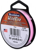 Beadalon Wildfire Beading Thread .008 Inch - 50 Yd Pink