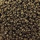 Demi Round Seed Beads Size 11/0 8.2GM Gold Lustered Montana