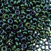 Demi Round Seed Beads Size 6/0 8.2GM Higher Metallic Teal Iris