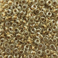 Demi Round Seed Beads Size 8/0 8.5GM Bronze Lined Crystal