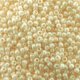 Seed Beads Round Size 11/0 28GM Opaque Light Luster Cream