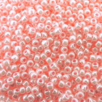 Seed Beads Round Size 11/0 28GM Opaque Lustered Baby Pink